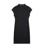 New Stretch Slim Sleeveless Knitted Short Dress 5039644-Outfit
