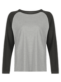 Ribbed Raglan Sleeve Tee-Outfit