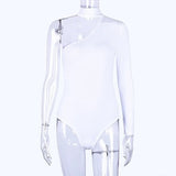 Fongt Women's Onesie Hanging Neck Type Off The Shoulder Sexy Slim Onesie Women