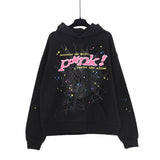 Tide Card Prints Letters, Cobwebs, Personality, Hip-Hop Couples, Hooded Sweaters, Casual Sweaters, Sports Sets.-Outfit
