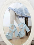 Bow Star Buckled Platform High