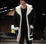 Fongt 2025 New Fur One Men's Coat Burst Single Thick Coat Imitation Leather Velvet