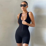 Sleeveless Solid Knitted Fitness Sexy