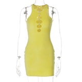 Out Sleeveless Bodycon Mini