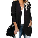 Fongt Exclusively For The Autumn And Winter New Ladies Fashion Long Sleeve Pocket Sweater Knit