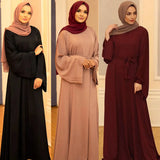 Basic Solid Color Robe Dress