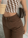 Vintage High Waist Boyfriend Jeans-Outfit