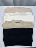 Women's O-neck Plus Velvet Thicken Sweaters Winter Slim Warm Long Sleeve Knitted Tops Casual Plush Fleece Lined Soft
