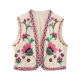 New Embroidery Cardigan Fashion Vest 6895023-Outfit