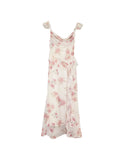 Fongt Xixi 2025 Spring And Summer New Korean Version Of High-Rise Sling Dress Print Pure Desire Holiday Dress 88195