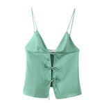 Spring Bowknot Silk Satin Blouse 2170331-Outfit