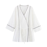 Fongt Women's 2025 Summer Cocksuit Collidered Coat + Casual Pants Set Women's B88853/4