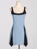 Fongt Street-Colly Denim Dress 2025 New Fashion Design Sling Bag Hip Short Dress Women's