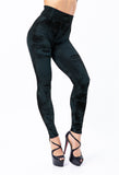 Imitation Denim Super Stretch Cropped