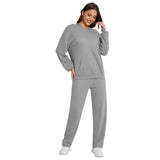 Fongt Casual Suit Women's Pajamas Wffgy Long Sleeves Two-Piece Home Suit-Outfit