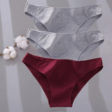 Sexy Low Waist Cotton Panties Female Underpants Solid Breathable Comfortable Women Underwear Ladies Pantys