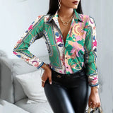 Sleeve Elegant Patchwork Slim