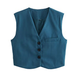 New Four-Color Vest Four-Color Casual Trousers Set-Outfit