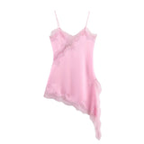 Fongt Homemade New Women's Clothing Series Lace Asymmetric Dress 5919200