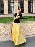 Fongt Xixi 2025 Summer New Temperament Apparent Thin High-Rise Half-Dressed Dress French Dress Dress 85182