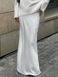 color satin mermaid maxi
