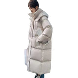 Thickness Down Cotton Clothes Korean Version Loose Long Knee Cotton-Padded Clothes 2023 Winter New Coat Ins Bread Clothing Tide-Outfit