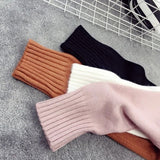 Winter Women Sweater Korean Mock Neck Warm Knitted Pullover Long Sleeve White Classic Bottoming Knitwear Tops 2023