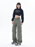 Vintage 90s Green Cargo Jeans-Outfit