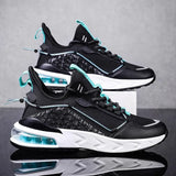 Men's Breathable Running Shoes High Quality Air Sole Cushioning Sneakers Outdoor Wear-resistant Reflective Jogging