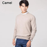 Men's Autumn Winter Cashmere Sweaters Casual Jersey Robe Hombre Homme Hiver Pullover Classic V-Neck O-Neck Knitted Jumper