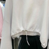 Sweatshirts Women Solid Basic Simple All-match Students Soft Ulzzang Casual Femme Clothes O-neck Spring Autumn Daily