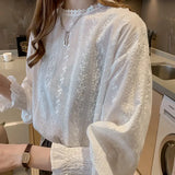 Women Pure Temperament Sheer Sexy Spring Minimalist O-neck Stylish Streetwear Vacation Harajuku Basic Fit Ropa Youth