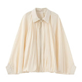 Fongt Explosion Women's Puff Sleeve Pilot Jacket Coat