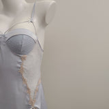 Fongt Thin Pajamas 2025 New Female Summer Pure High-End Feel Beautiful Breast Open Sexy With Chest Pads With Slinging Skirt