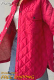 Pockets Patchwork Button Women Outwear Streetwear Lady Casual Loose Long Sleeve Coat Lapel Solid Autumn Winter