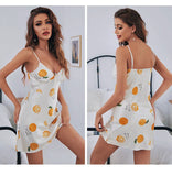 Summer Sexy Ice Silk Pajamas