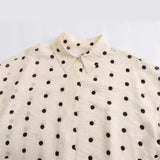 New Wave Spot Printed Loose Casual Shirt 8741251-Outfit