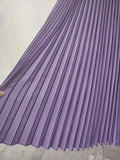 Gradient Pleated Long Skirt-Outfit