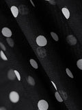 Polka Dot Sheer Mesh Maxi Dress-Outfit