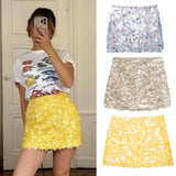 Fongt Explosion Women's Short Design Lien A-Character Skirt