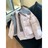 Fongt Taro Tweed Knitted Knitted Cotton Coat Women's Winter Winter Dress Short To Keep Warm Cotton Jacket