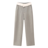 New Asymmetrical Double Vest 7655728 Matching Trousers 3173728-Outfit