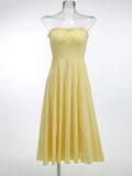 New Solid Color Sexy Tective Dress Body Shaped Fish Bone Tie Sling Small Top Suit