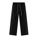 Fongt Overalls For Men And Women's Fashion Logo Straight Jazz Dance Summer Thin Speed Dry Casual Versatile Sweatpants-Outfit