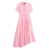 New Series With Belt Shirt Dress 2240371-Outfit