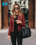 Women Coat Jackets PU Leather Keeps Warm Fashion Long Sleeve black blue Coat Thick Warm Female Jacket 2020 tops