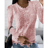 Fongt Explosion Women's 2024 Summer New T-Shirt Back Jacket Lace