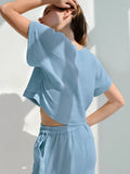 Loose Pajamas Womens Cotton 2 Piece