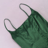 Green Elegant Mermaid Prom Dress Spaghetti Strap Bodycon Celebrity Evening Dress Formal Occasion Dresses Summer 2023-Outfit