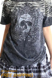 Women Goth Clothes y2k Crop Tops Summer 2023 T shirts Grunge 2000s Trashy Aesthetic Short Sleeve Tees Young Girls